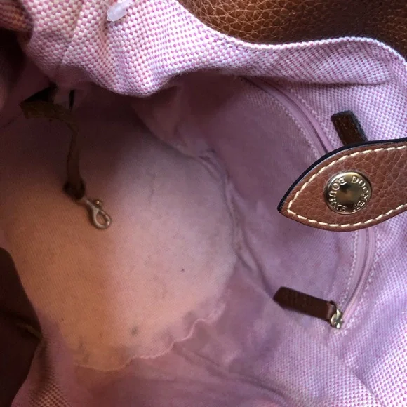 Dooney & Bourke Brown Pebbled Leather Hobo - Picture 10 of 16